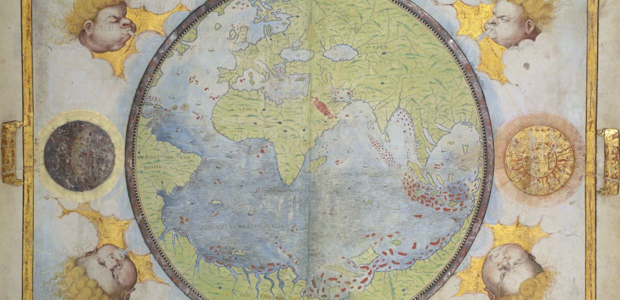 Old map of the world